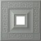 Ekena Millwork Eris Ceiling Medallion (Fits Canopies up to 9 7/8"), 18"W x 18"H x 3 1/2"ID x 1 1/8"P, Primed White CM18ER - alternate 1